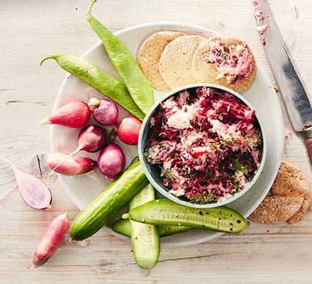 Crab & beetroot pâté