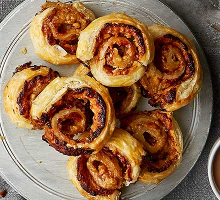 Cheese & pickle pinwheels