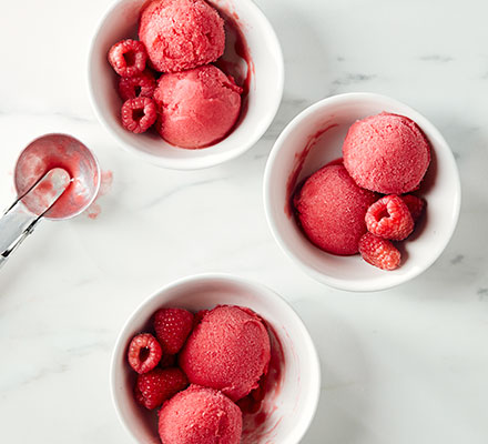 Raspberry sorbet