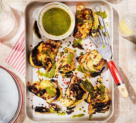 Tandoori cauli wedges