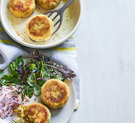 Curried fishcakes