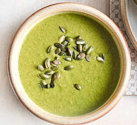 Herby broccoli & pea soup