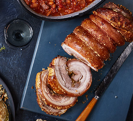 Festive porchetta