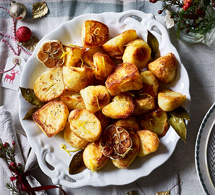 Lemon, garlic & bay roast potatoes