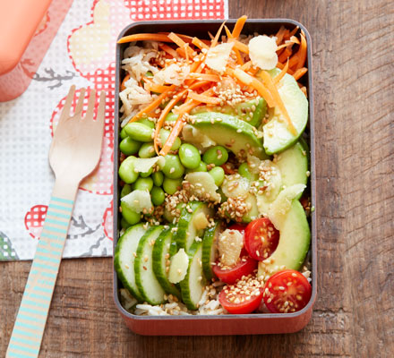 Sesame & ginger sushi bowls