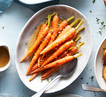 No-peel braised carrots