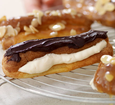 Chocolate eclairs