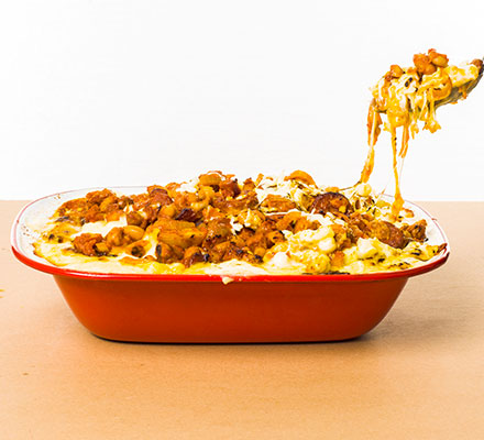 Smoky bean & chorizo mac ‘n’ cheese