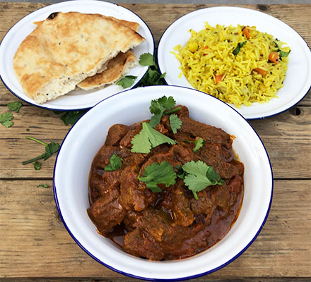 Pressure cooker beef curry