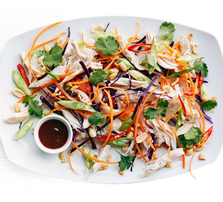 Asian pulled chicken salad