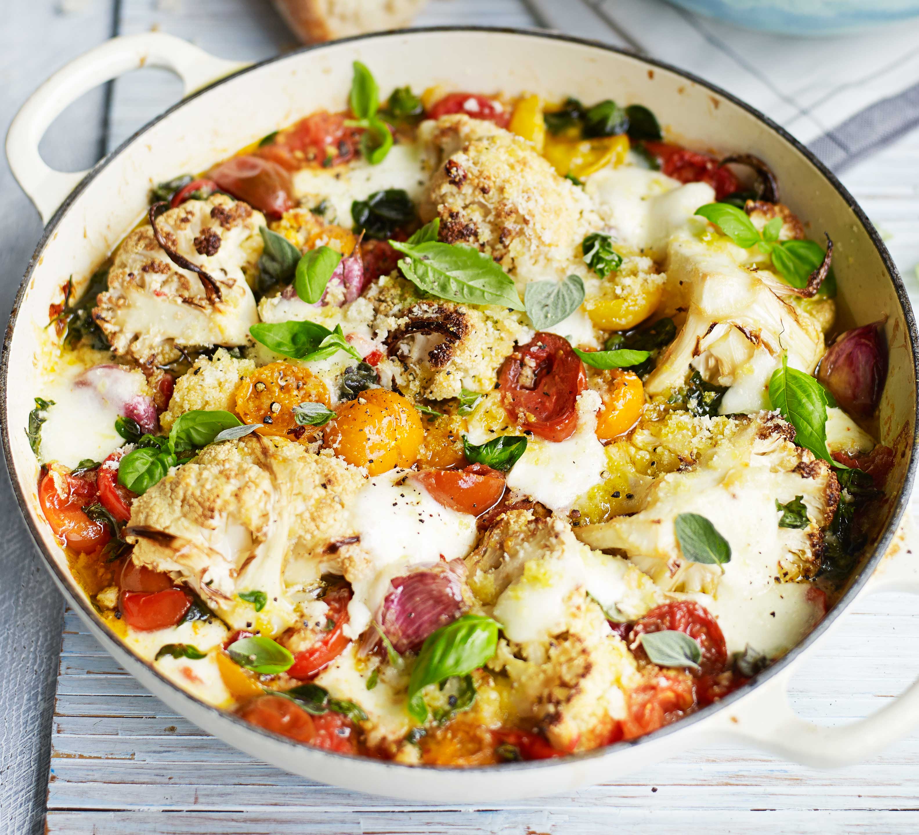 Baked cauliflower pizzaiola