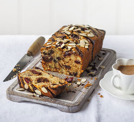 Chocolate cherry Bakewell cake