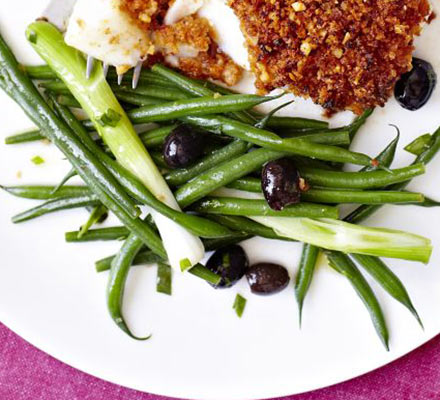 Green beans & spring onions with tarragon