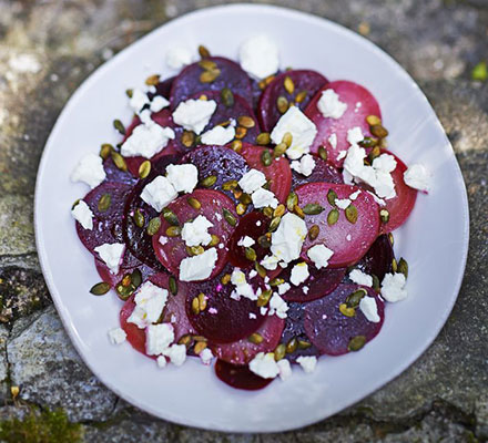 Heirloom beetroot & feta salad