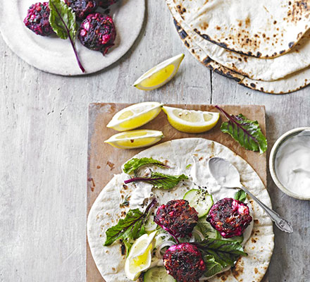 Beautiful beetroot & feta patties