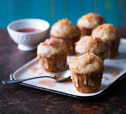 Blood orange & poppy drizzle muffins