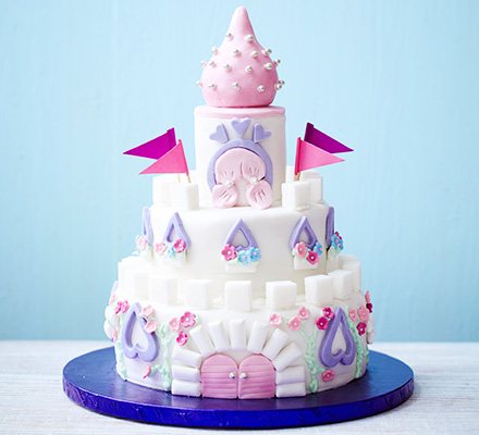 Easy castle cake