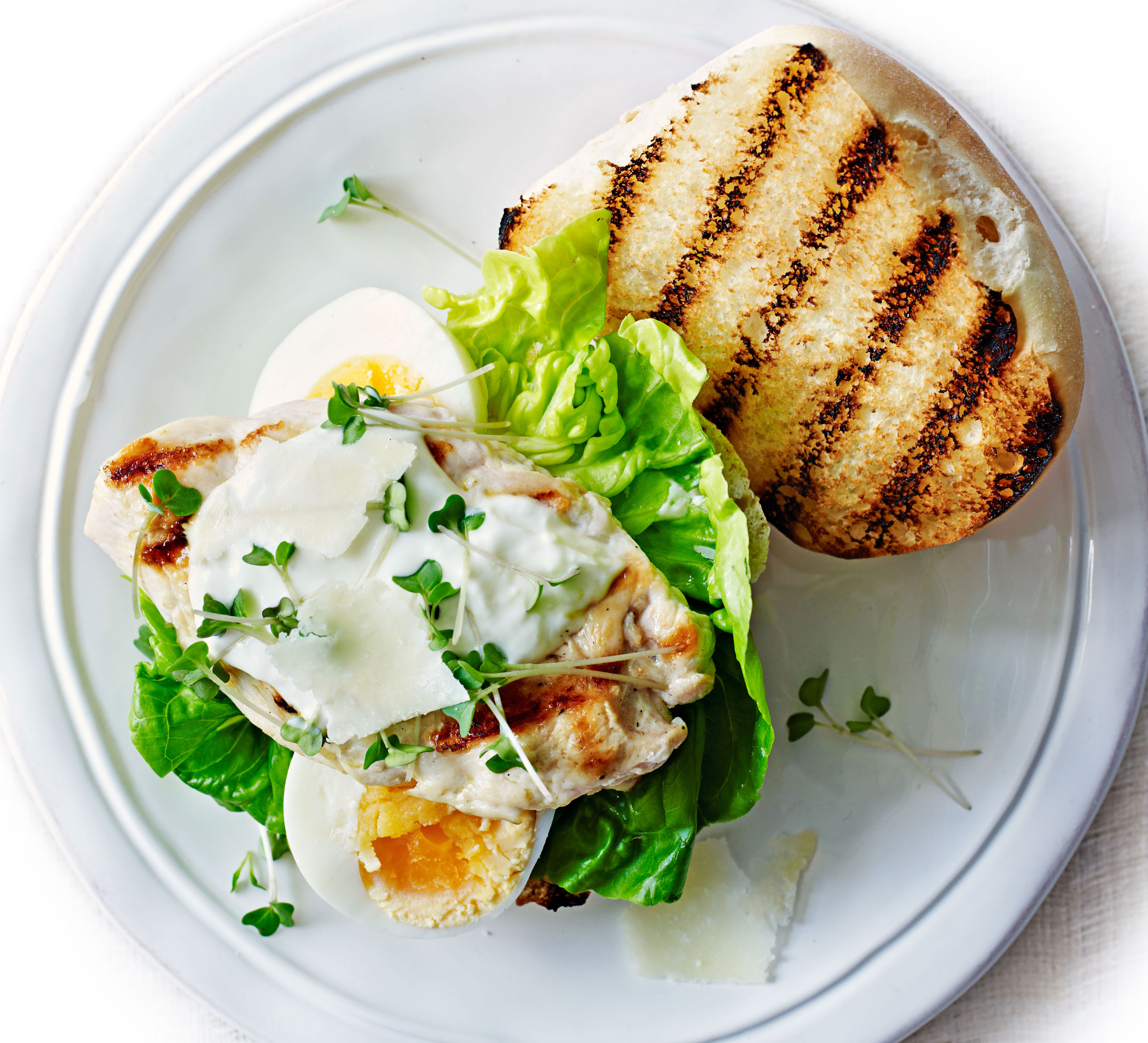 Caesar salad burgers