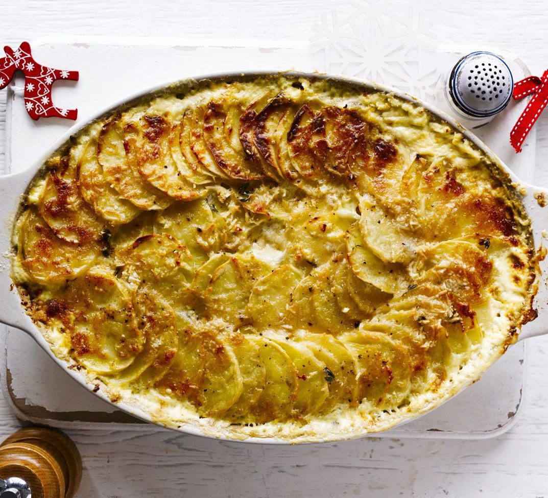 Celeriac & potato gratin