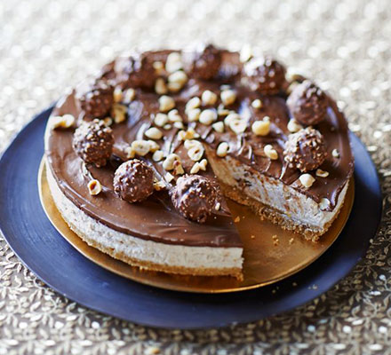 No-bake chocolate hazelnut cheesecake