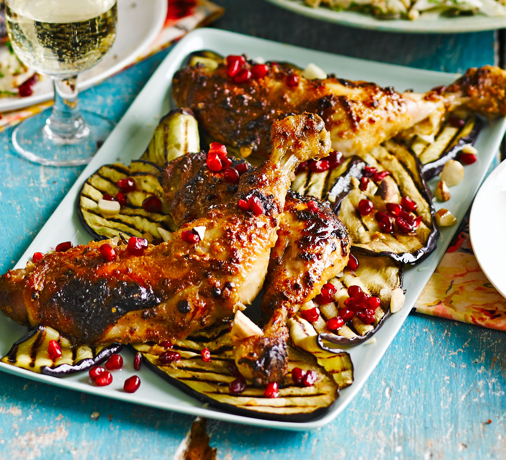 Chicken with pomegranate & Brazil nuts