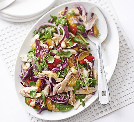 Asian chicken, mandarin & cashew salad