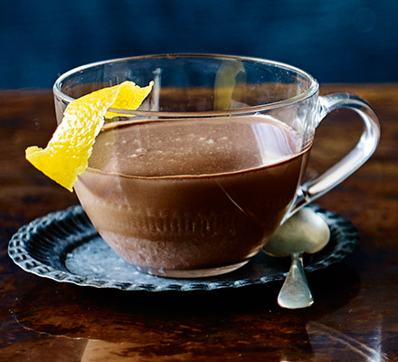 Choc-orange hot chocolate