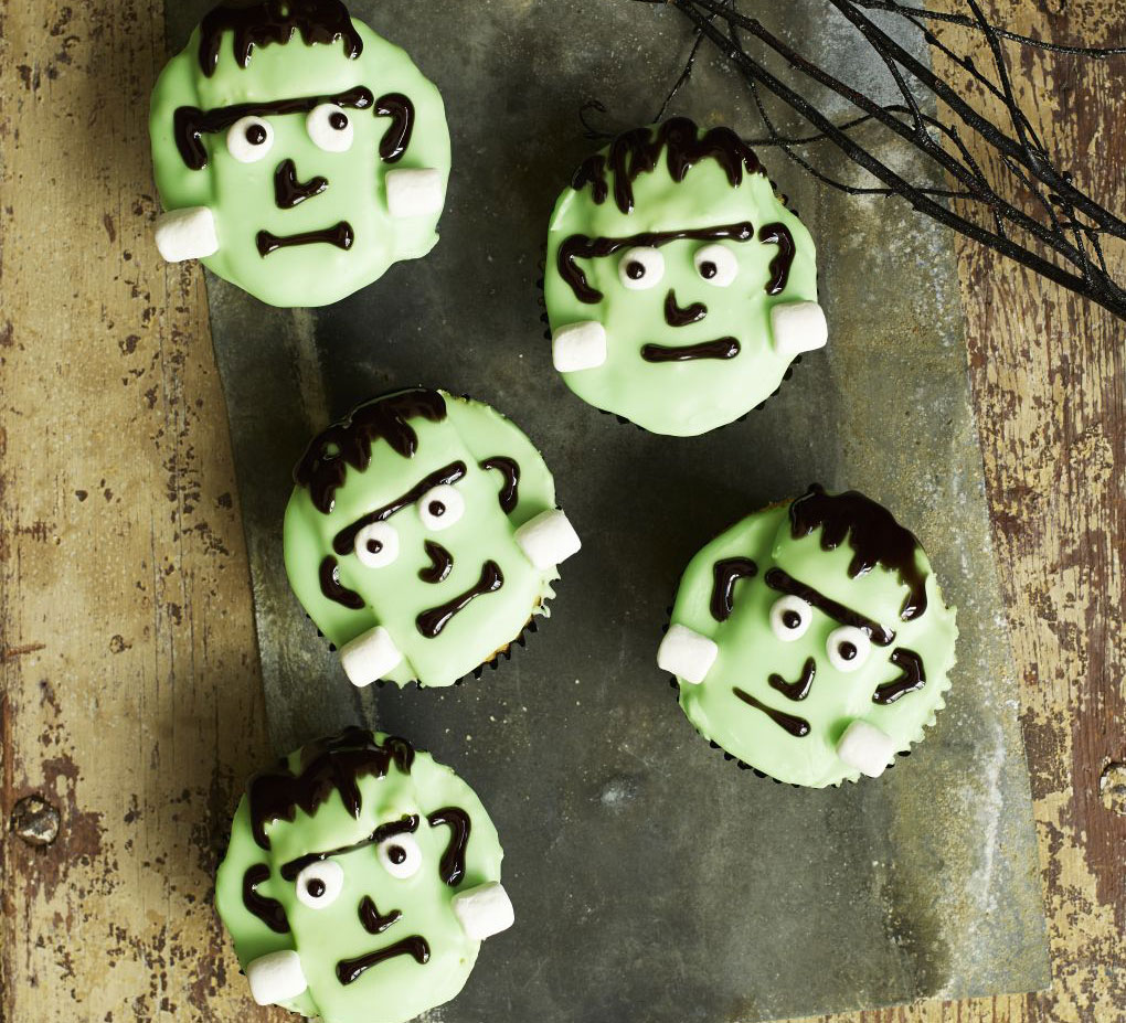 Frankenstein cupcakes