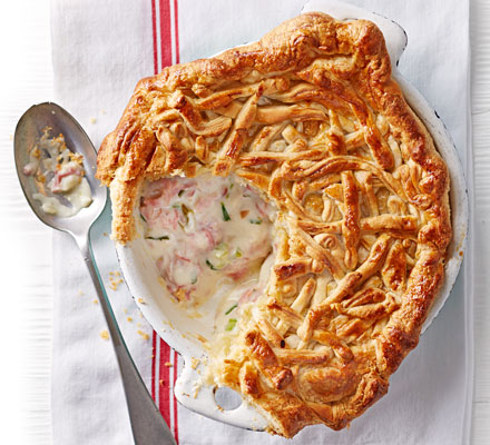 Ham & tarragon pot pie