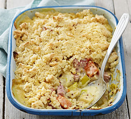 Ham & veg crumble