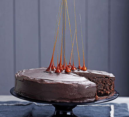 Chocolate & hazelnut celebration cake