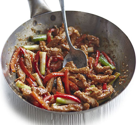 Korean sesame pork stir-fry