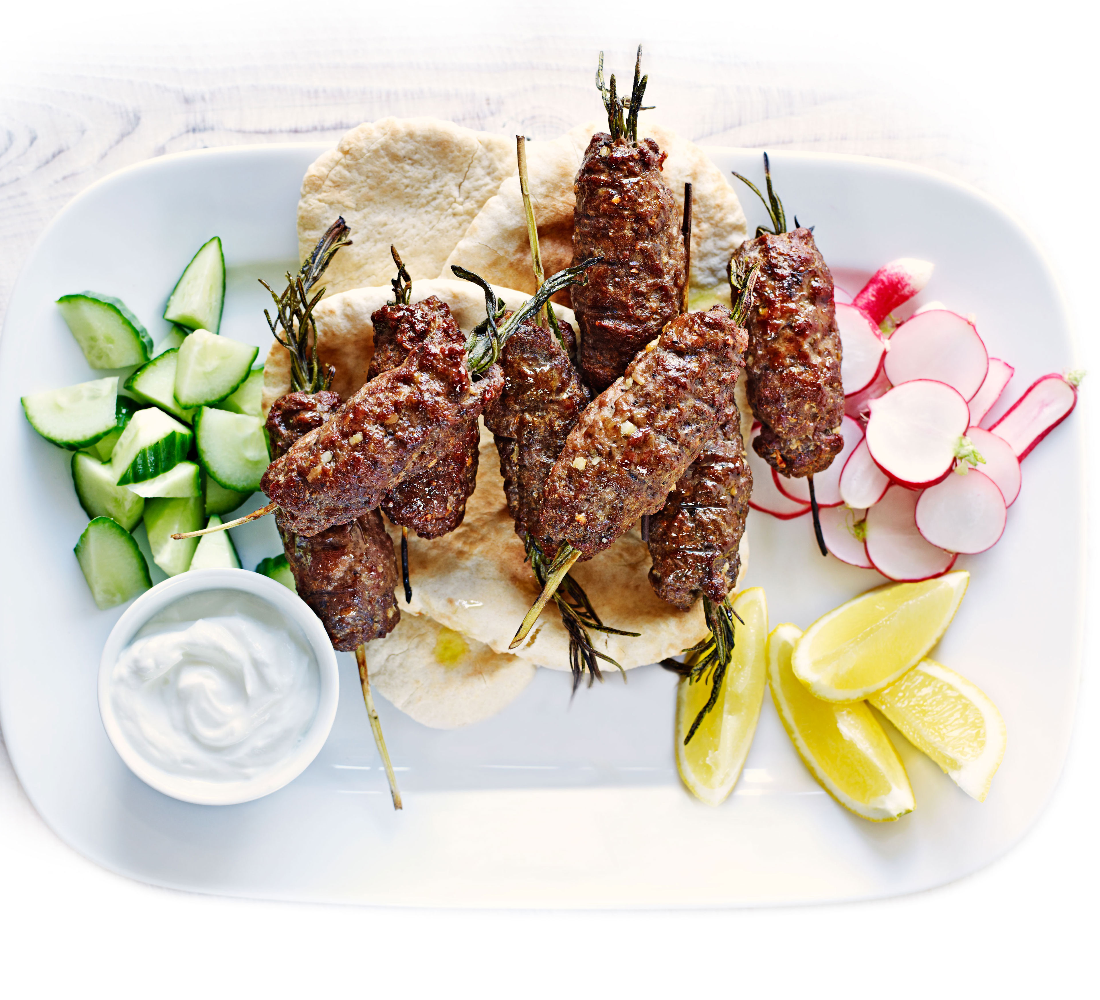 Lamb & rosemary koftas