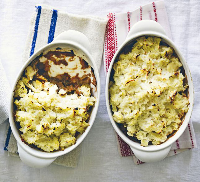 Lentil shepherd’s pie with celeriac & butter bean mash