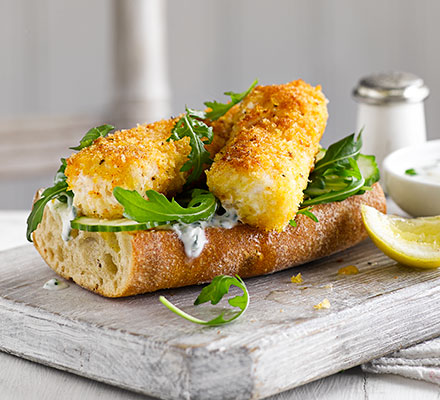 Lighter Fish finger sarnies