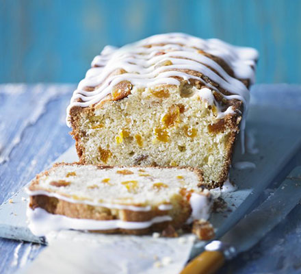 Orange & apricot loaf cake