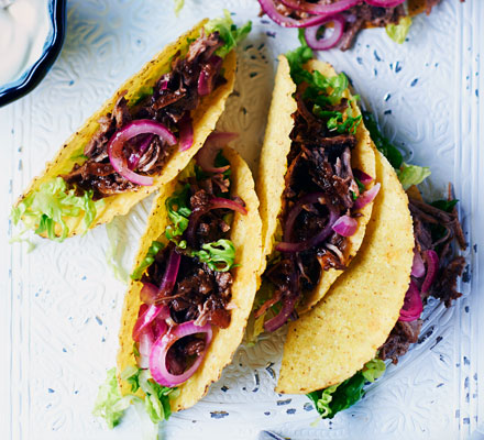 Mexican pulled pork tacos