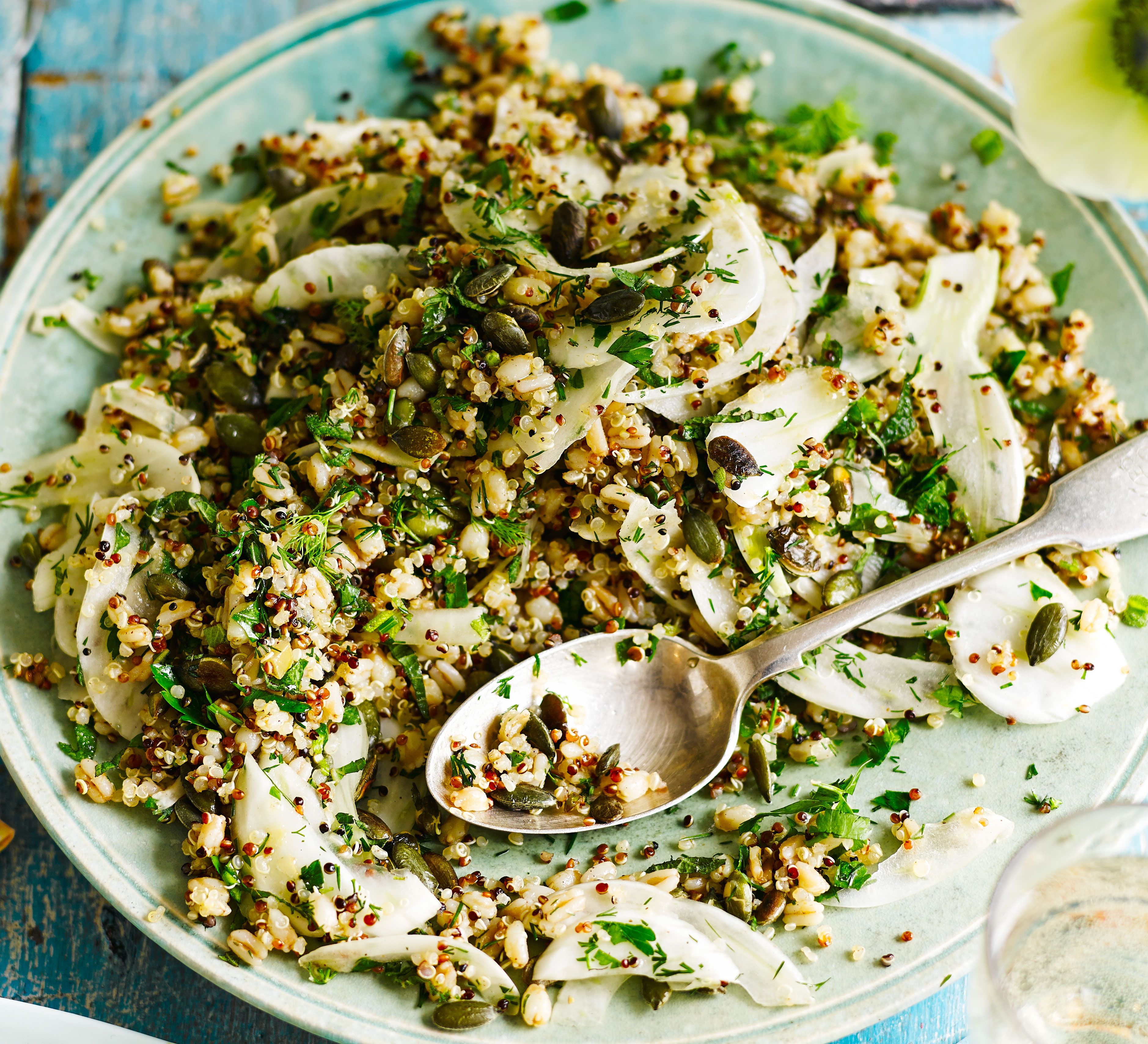 Mixed grain & preserved lemon salad