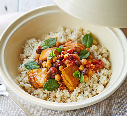 Easy chicken & chickpea tagine