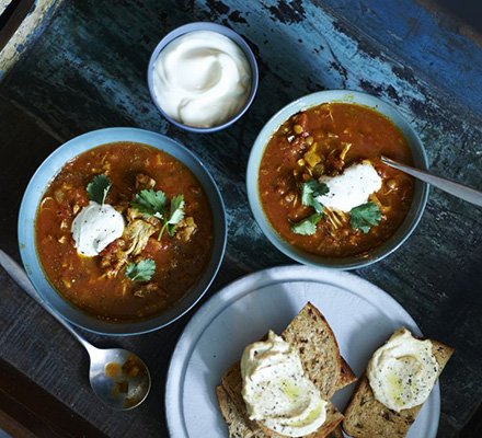 Moroccan harira & chicken soup