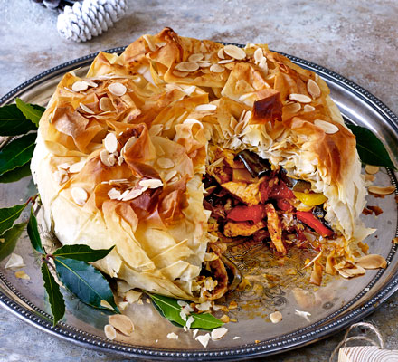 Moroccan-spiced turkey pie