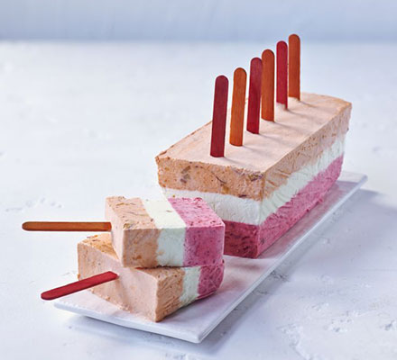 Fruity Neapolitan lolly loaf