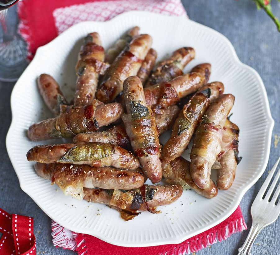 Pancetta & sage-wrapped chipolatas