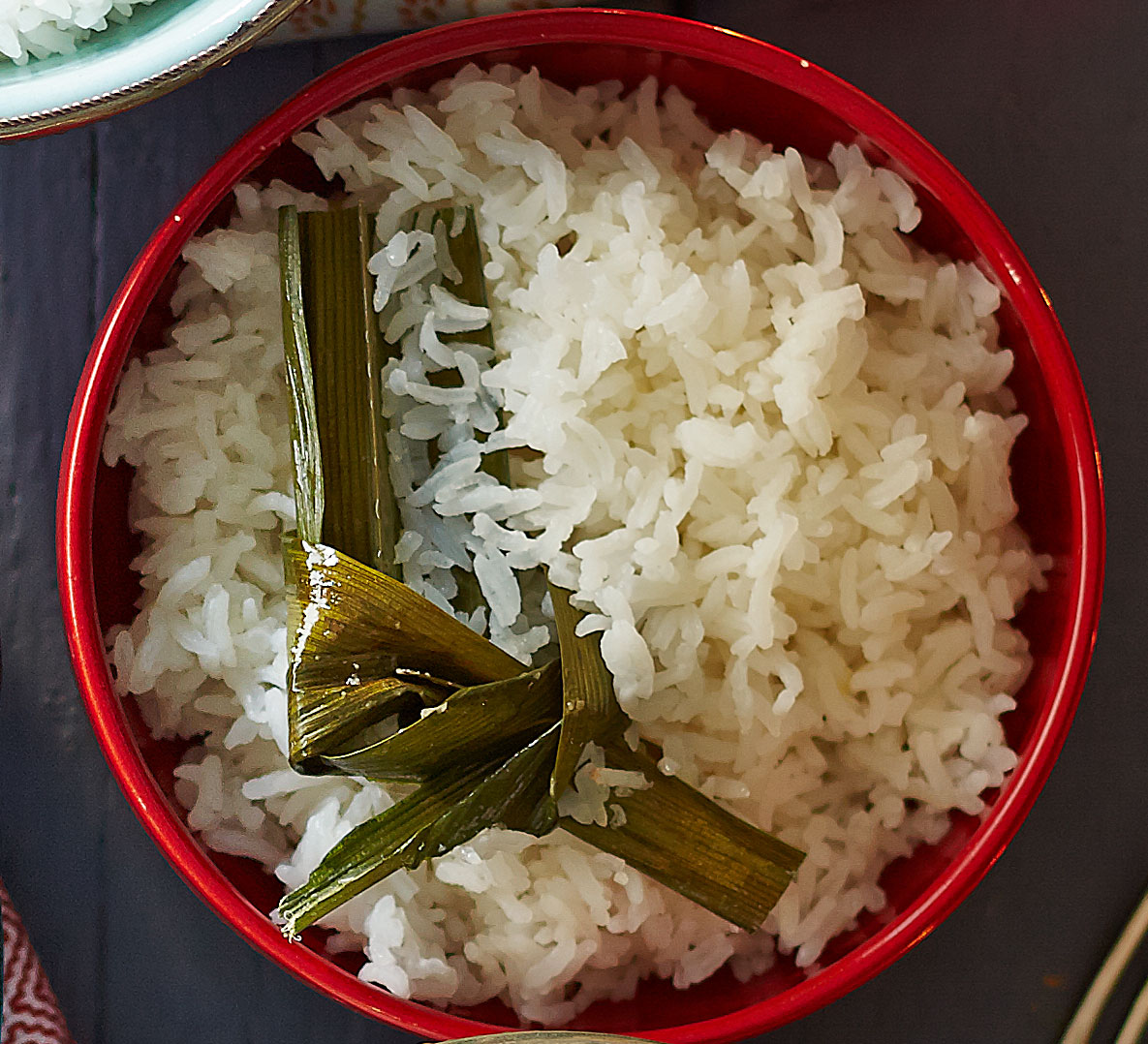 Pandan steamed rice