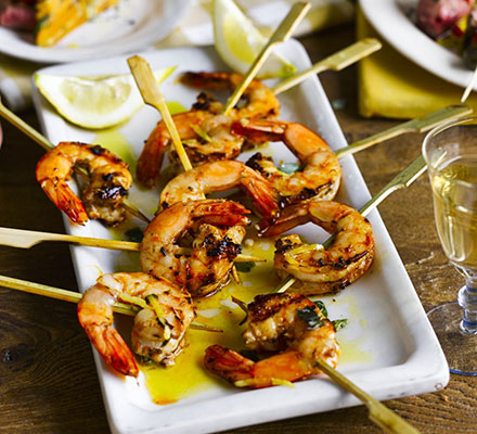 Grilled Peppadew Shrimp Skewers