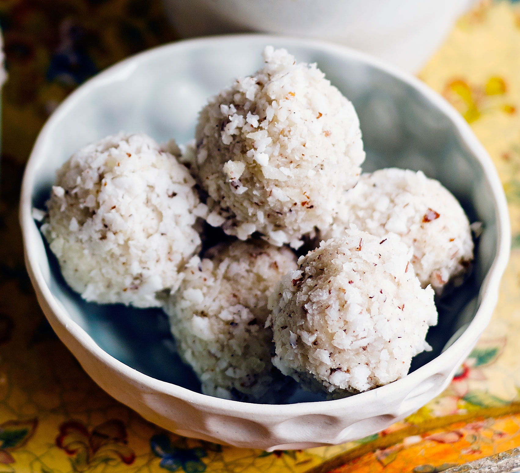 Raw coconut truffles