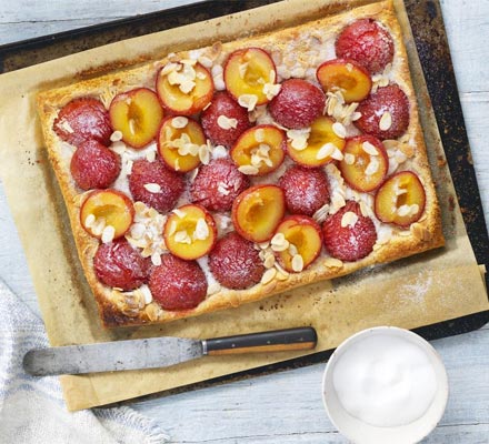 Plum & almond pastry