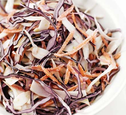 Red cabbage & fennel coleslaw