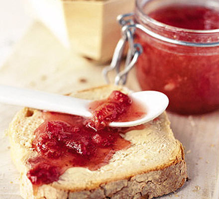 No-cook strawberry jam