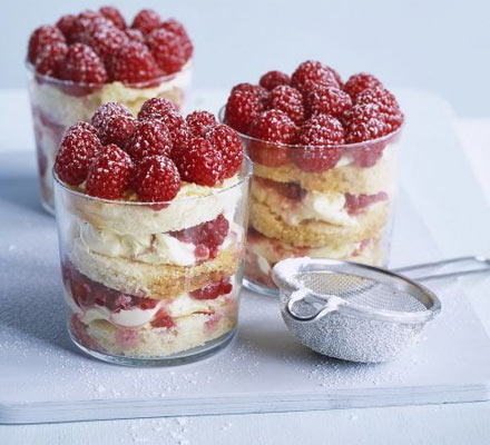 Summer pudding trifles